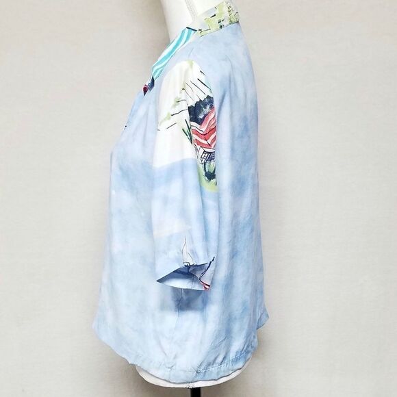 VINTAGE 80s SeaSuns Hawaiian Seaside Cropped Top - Picture 5 of 8